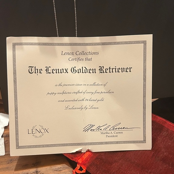 Lenox Golden retriever Puppy Figurine - Picture 5 of 5